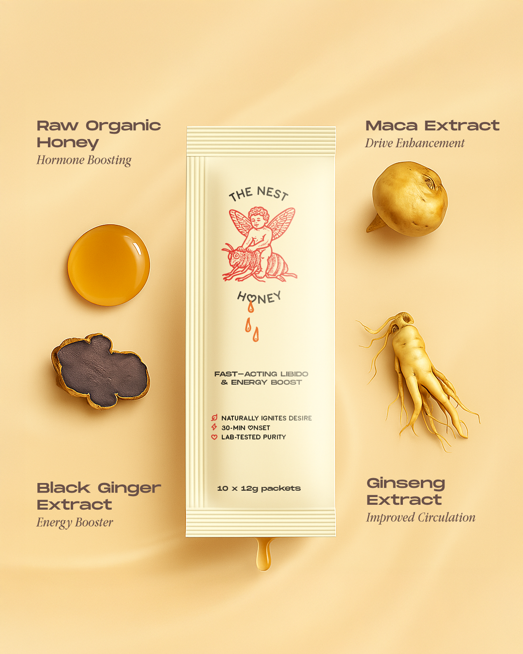 The Nest Honey™ – Male Performance Manuka Honey Sticks